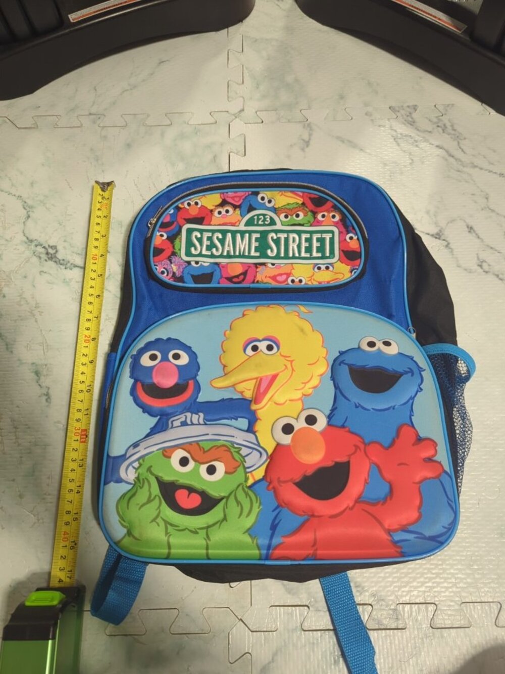 Sesame Street Elmo 123 abc 16 3D inches Large School Backpack